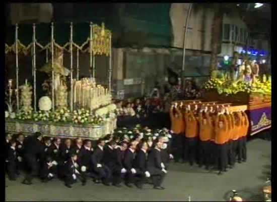 Solemne Procesion del encuentro en la vía dolorosa